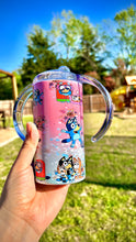 Load image into Gallery viewer, 12oz Bluey Dou Lids Tumbler Kids
