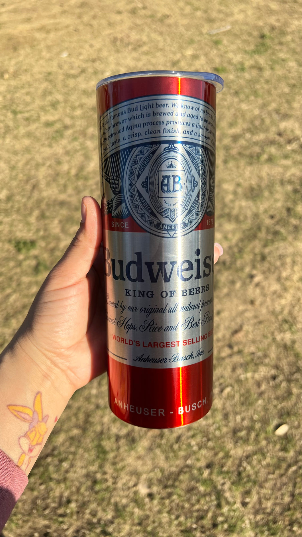 Budwiser Beer, Skinny Tumbler Beer Skinny Tumbler – KactuzKreations